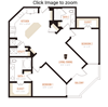 2 bed 2 bath B6 Floorplan 2 bed 2 bath B6 Floorplan, at Southline Residences, San Antonio, Texas